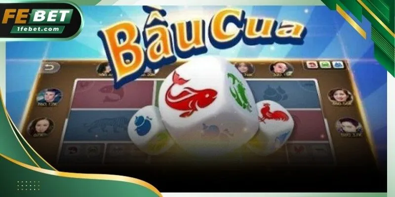 Biểu tượng bầu cua cá gà nai tôm trên bàn chơi