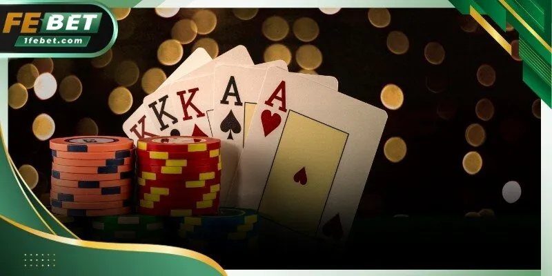 Giao diện khu vực game bài febet trong hệ thống